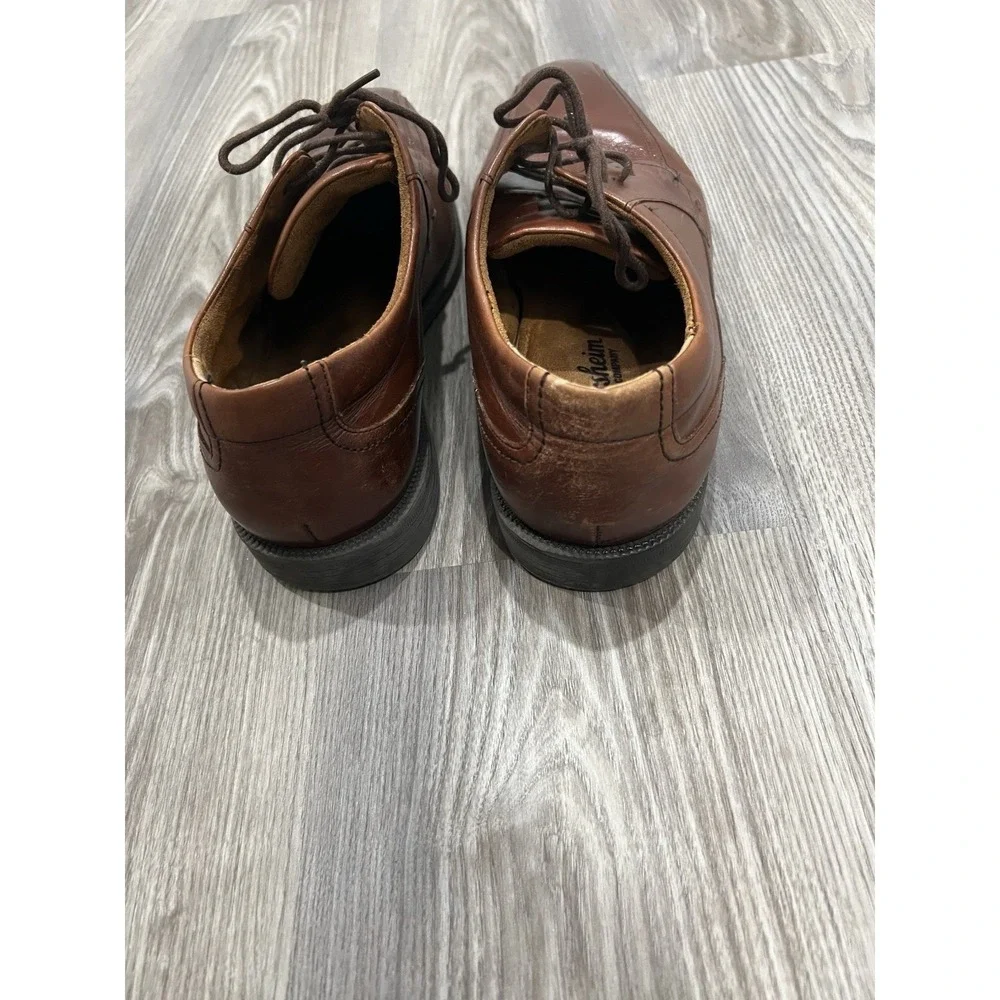 Florsheim Men's 10.5 EEE Shoes Brown‎ Leather Lace Up Classis Dress Shoes
